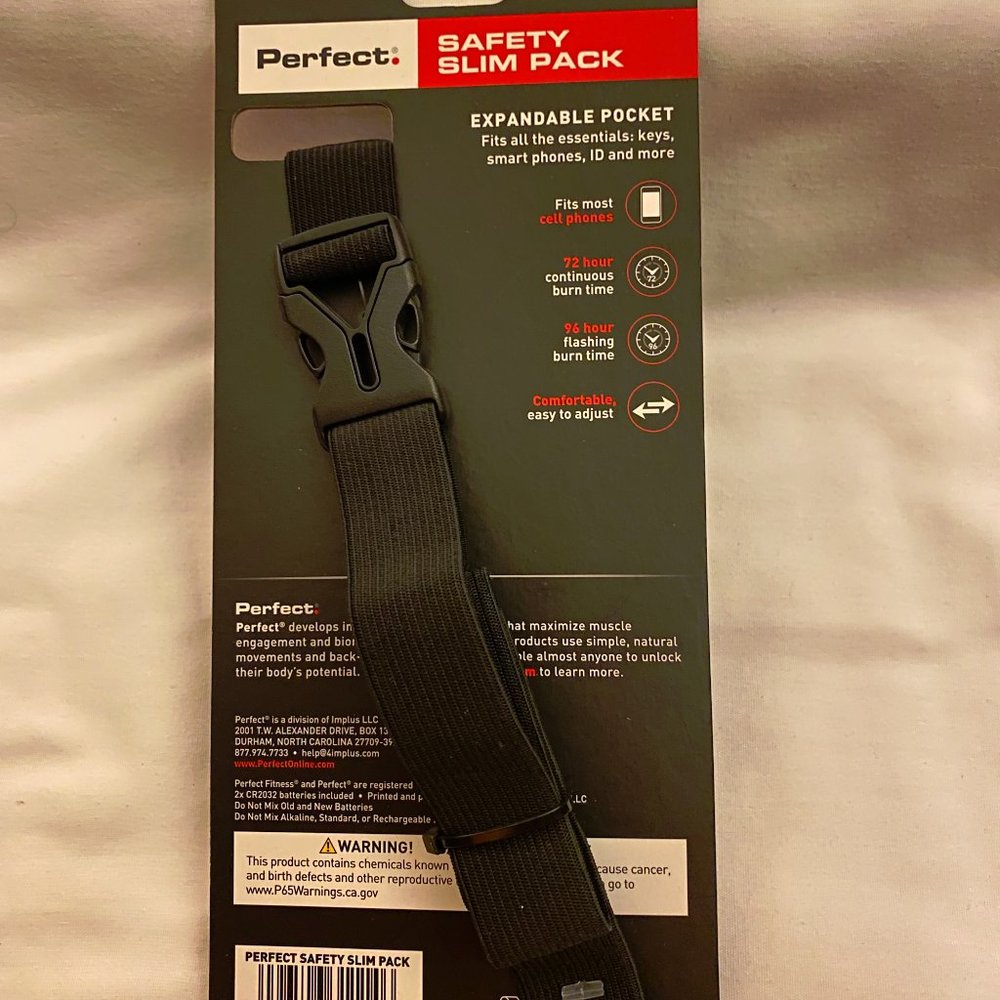 Perfect Fitness LED Safety Slim Pack Running Pack - Picture 3 of 4